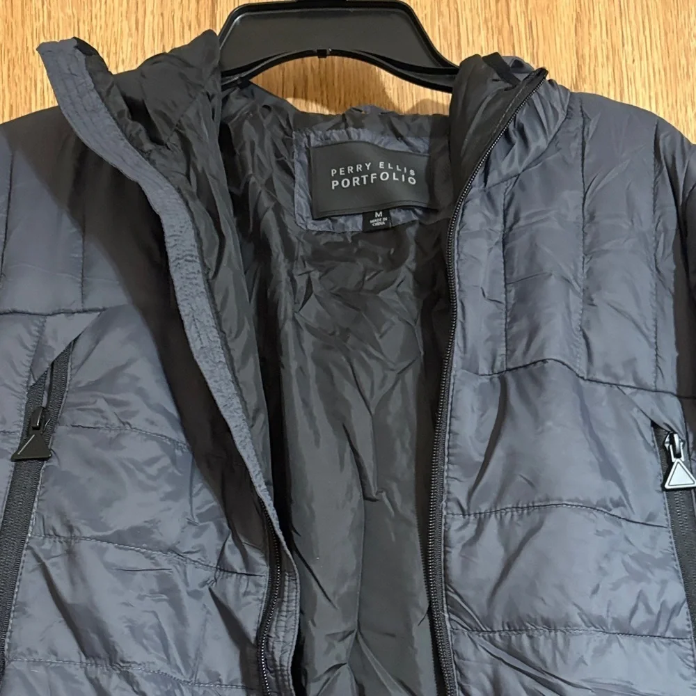 Perry Ellis Charcoal Puffer Jacket